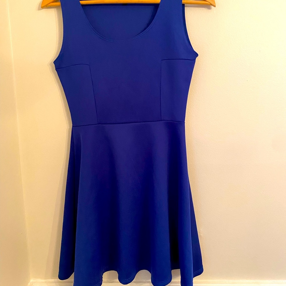 Vibe sportswear blue fit to flare Medium dress